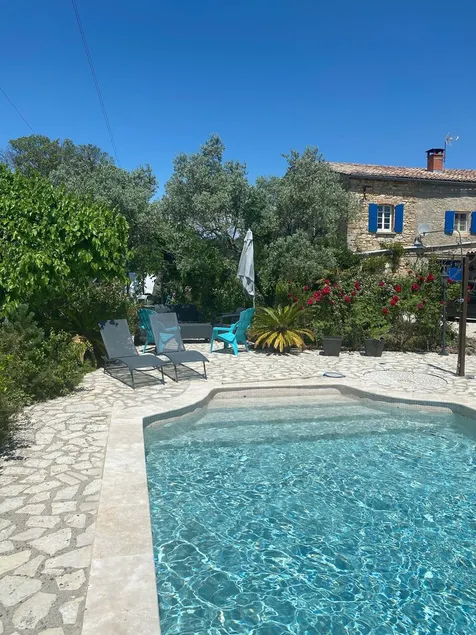 The Mas du Bueysse gîte and its swimming pool surrounded by 3 hectares of greenery. - Image 1