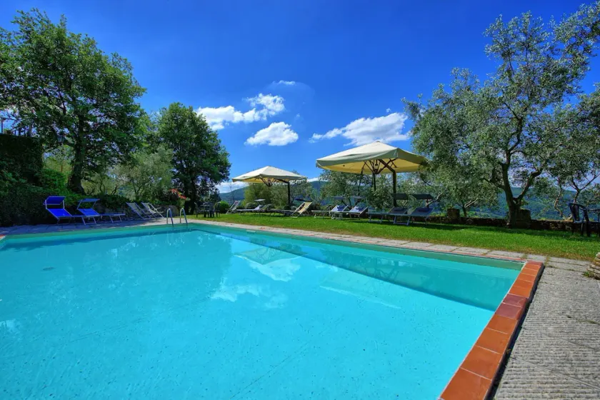 Fin lejlighed med WIFI, pool, TV, gårdhave, panorama udsigt, nær ved Greve In Chianti - Image 1