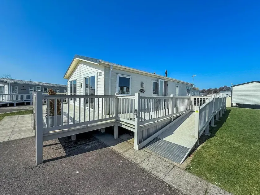 Stunning 4 Berth Lodge With Decking At Manor Park In Hunstanton Ref 23173K - Image 1