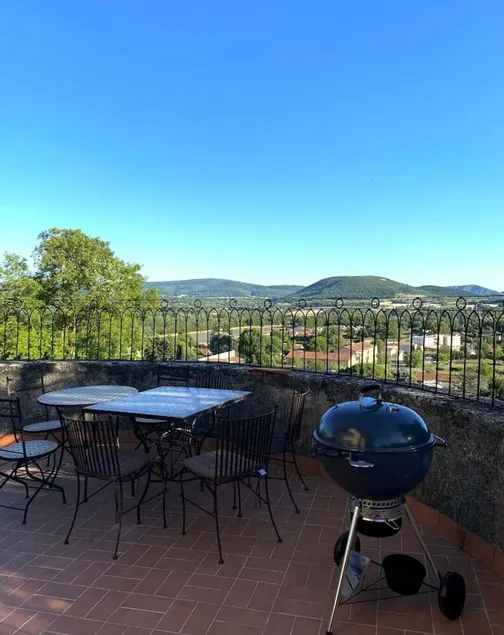 Apartment in a 13th-Century Château — Private Terrace, Pool & Panoramic Views - Image 1