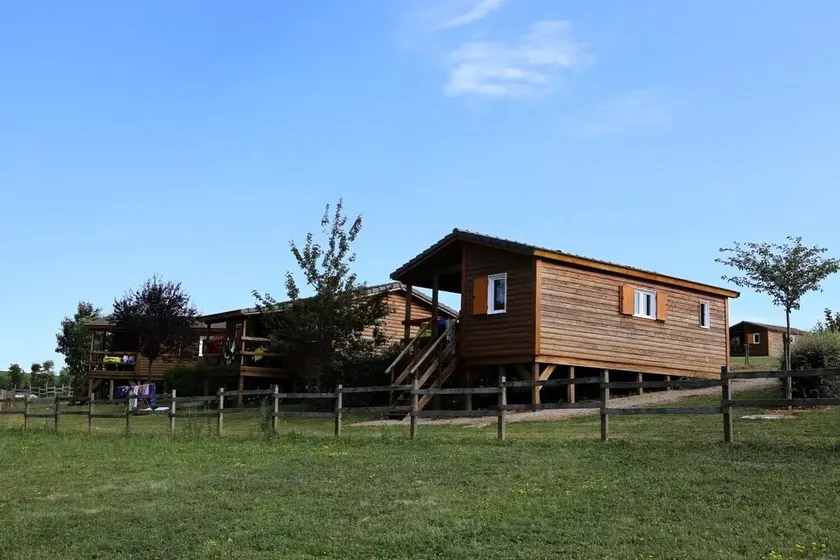 Lake Bonnefon campsite *** - Chalet PREMIUM with lake view 35 m2 (3 bedrooms) 8 persons - Image 1