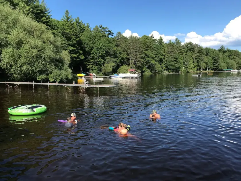 Lake Cottage with Great View and 100' Beachfront; Pontoon boat available. - Image 1