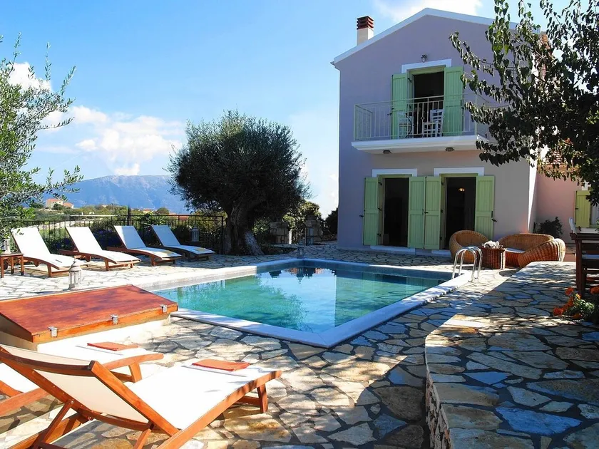 Villa with Private Pool Built with Traditional Kefalonian Architecture - Image 1