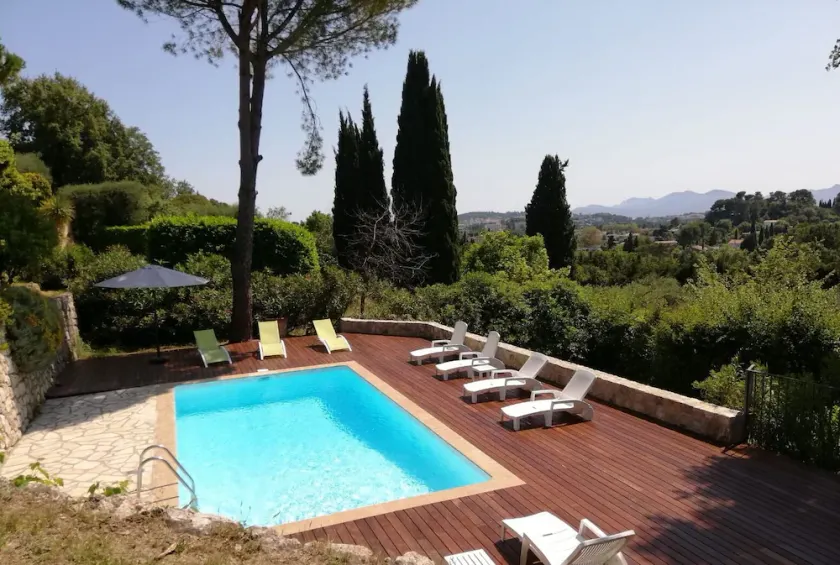 Large villa, large garden, quiet, Mougins/Cannes, Piscine/sel, Clim, 8 P - Image 1