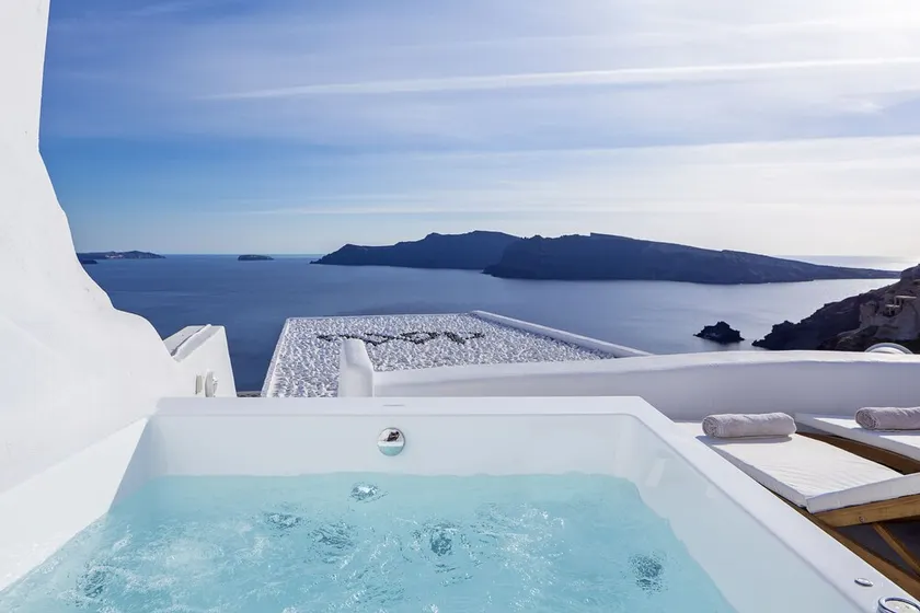 Aegean Magic Villa with Outdoor Hot Tub & Indoor Mini Plunge Pool - Image 1