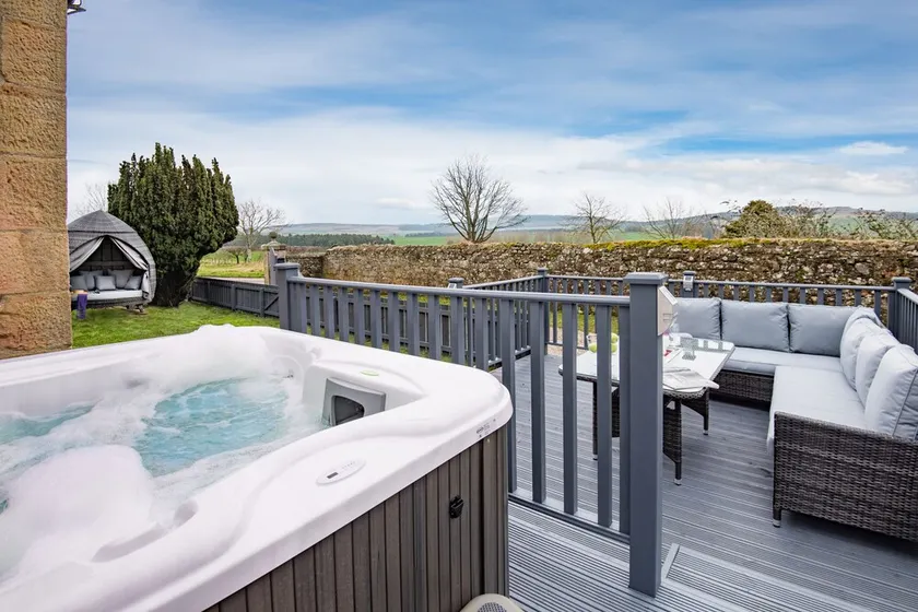 Jacuzzi, jardin de type spa, poêle à bois - Image 1