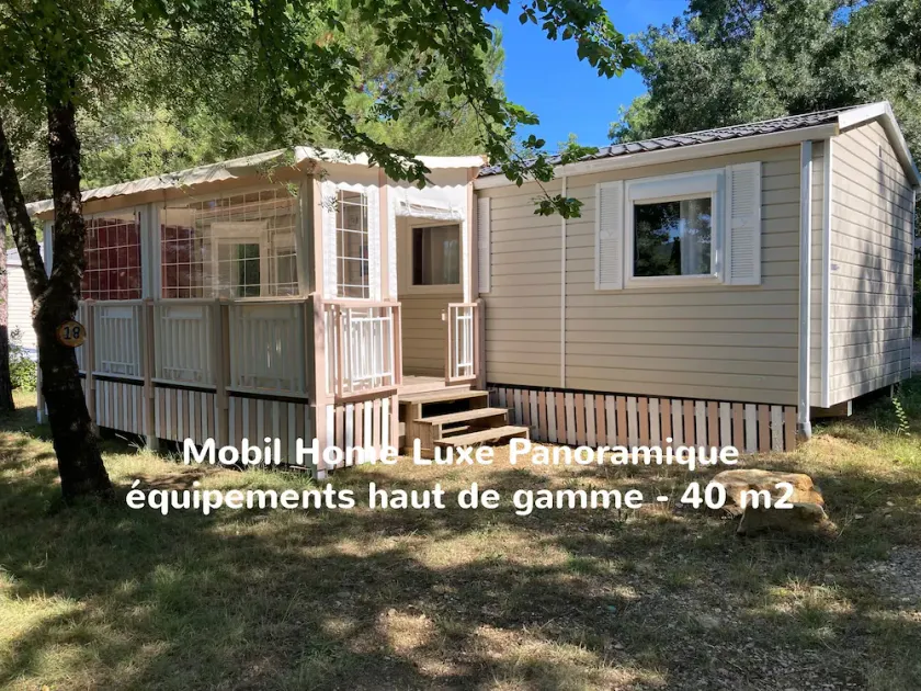 18 Mobil Home Luxe Panoramique calme nature 4personnes - Image 1