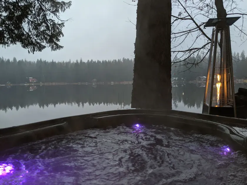 Gorgeous Sacheen Lake Villa with Panoramic views of lake from deck w/hot tub! - Image 1