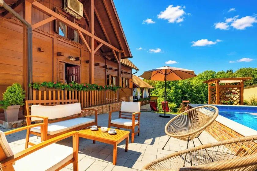 Rustic Cottage With Heated Pool - Happy Rentals - Image 1
