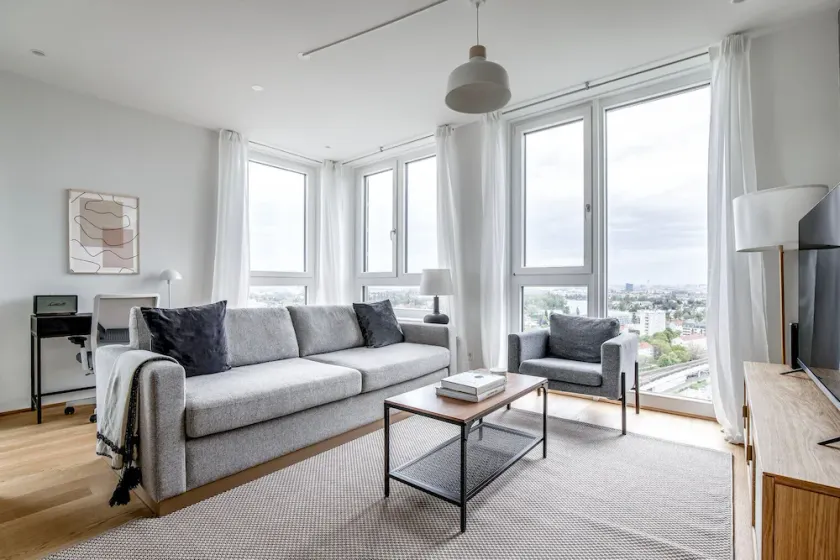 Fantastic Donaustadt 2BR w/ Elevator & Pool, nr Metro, by Blueground - Image 1
