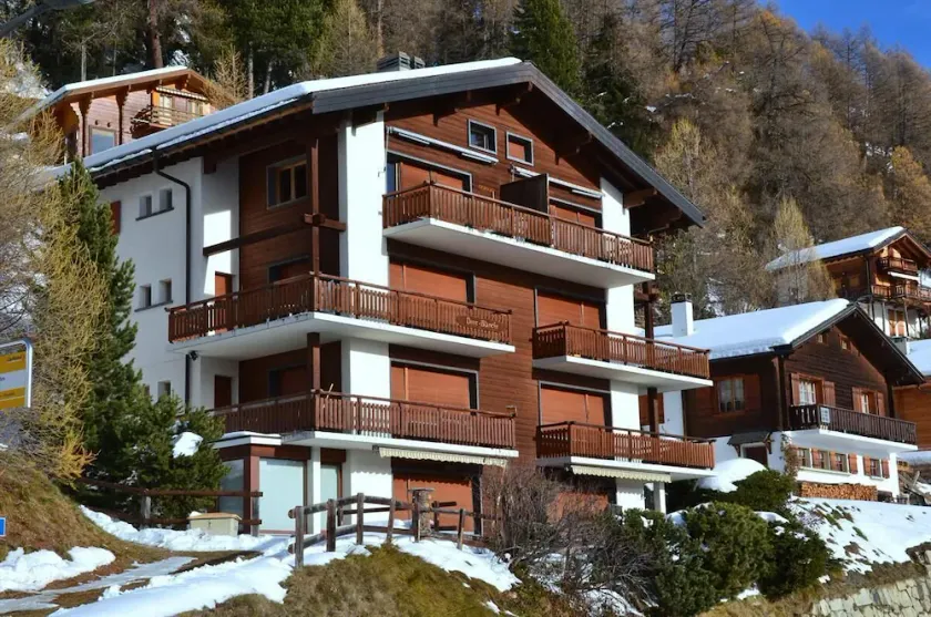 Esterno: appartamento a Chandolin, per 2-4 persone, al piano terra di un edificio, terrazza con mobi - Image 1