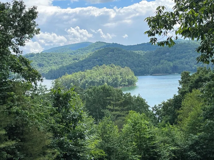 2 Views!  Front view of Lake Glenville & back view of Christmas Tree farm! - Image 1