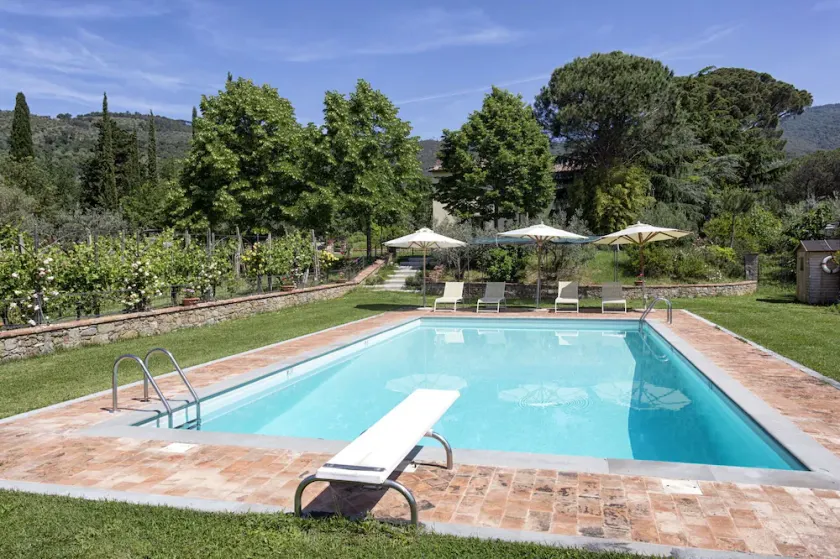 Villa indipendente con piscina privata, WIFI, A/C, TV, patio, vista panoramica, vicino Cortona - Image 1