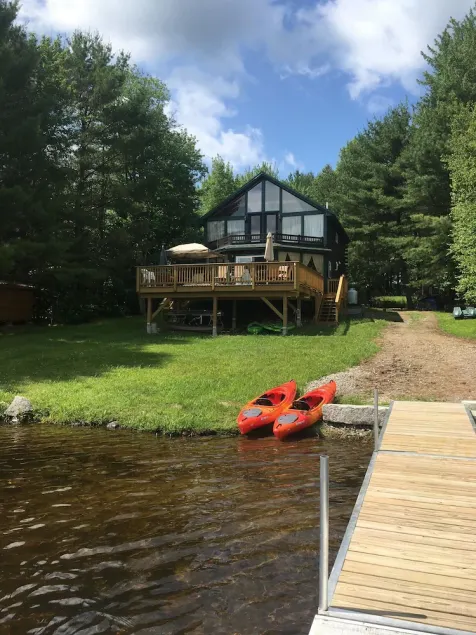 Private Lakefront Cabin With Dock, Loons & Sunset Views - Image 1
