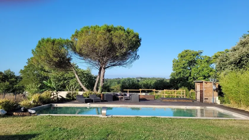 Chalet with private ecological swimming pool on 1 hectare - Image 1