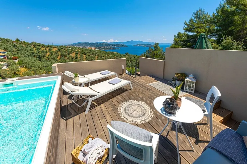 Luxury Skiathos Villa | 2 Bedrooms | Villa Suite White Gea | Private Pool - Image 1