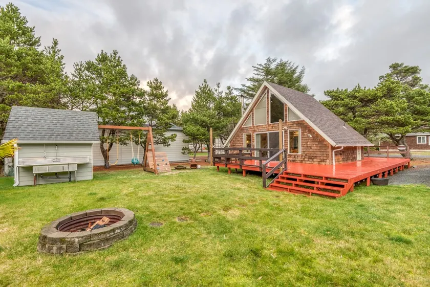 Romantic A-Frame Beach Cottage, Blocks to the Beach, Deck, Fireplace and Firepit - Image 1