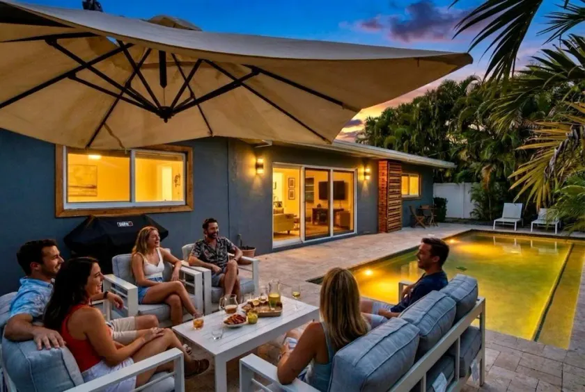 Beach Bliss: Heated Pool, BBQ & Tropical Vibes 🌊 - Image 1