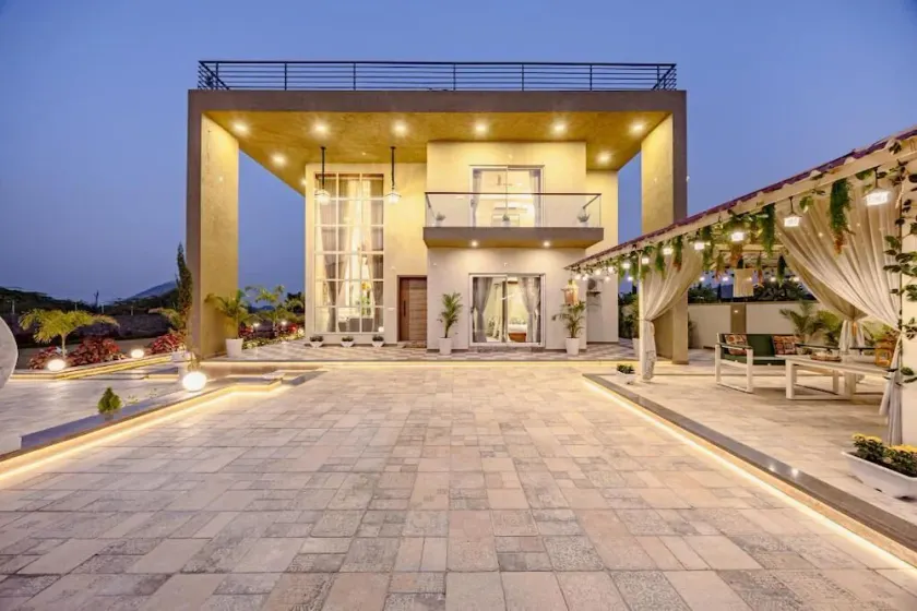 ELIVAAS Signature Heaven in Hills Mountara 3 BHK Villa with Lounge & Pvt Pool - Image 1