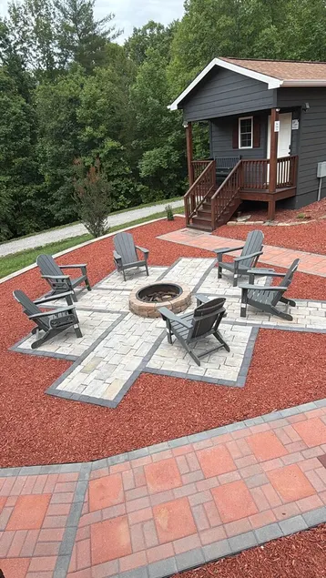 The Fire Cabin sets in the heart of the beautiful Moravian Falls - Image 1