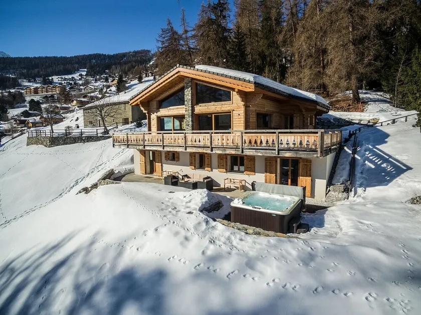 luksuriøs Chalet Charbray La Tzoumaz (Verbier) 10p - boblebad + sauna - Image 1