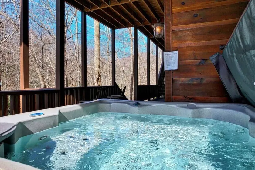 Vintage Luxury Cabin Creekside with Game Room, Water Front, Hot Tub, Wi-Fi - Image 1