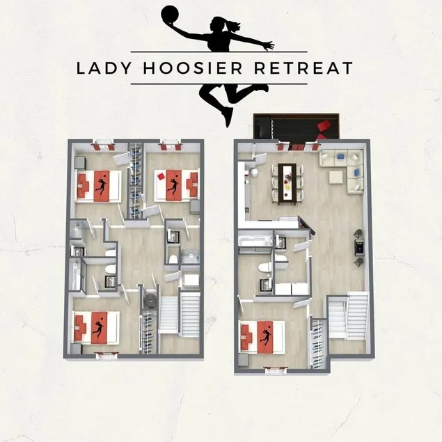 Lady Hoosier Hall - 4 Bd Townhome by IU Sports - Image 1