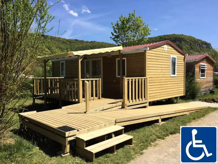 Camping Ecologique la Roche d'Ully**** - Cottage Caborde PRM 3 rooms 4 people - Image 1