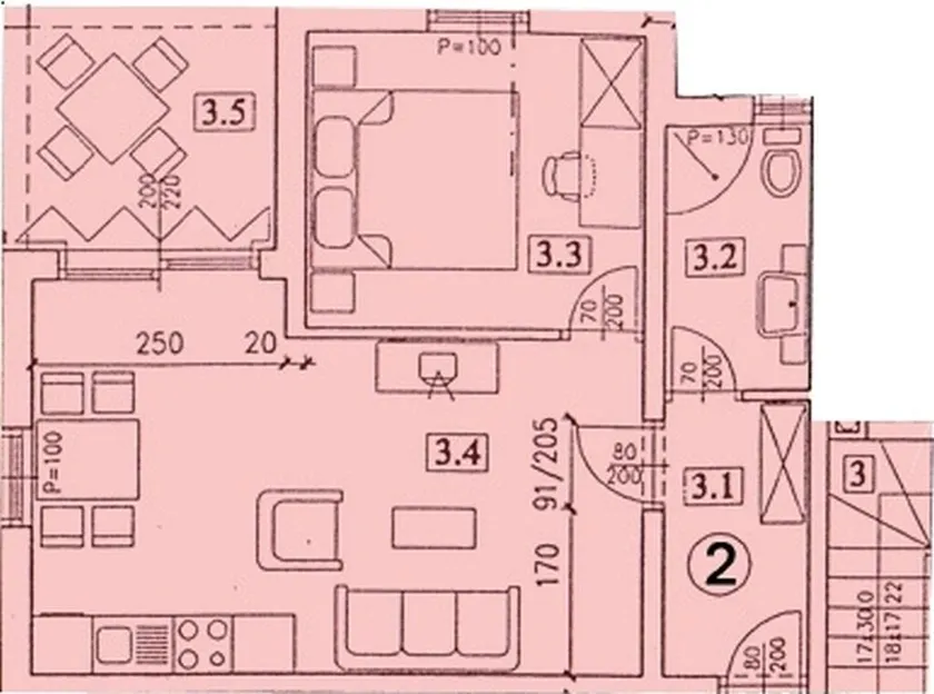 2 bedrooms appartement with furnished balcony and wifi at Basanija 2 km away from the beach - Image 1