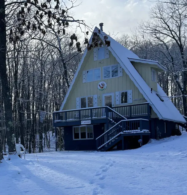 Lower level, cozy, dog friendly chalet in a wooded location-3 blocks from skiing - Image 1