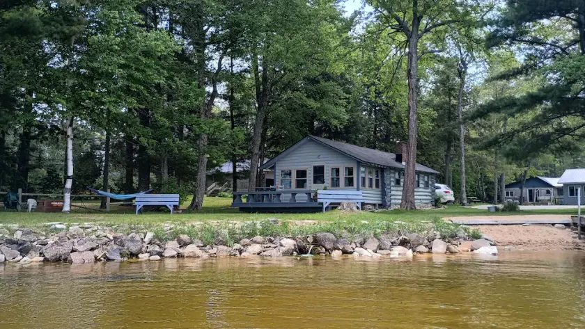 Waterfront Modernized Rustic Log Cabin on Indian Lake, Manistique, MI - Image 1