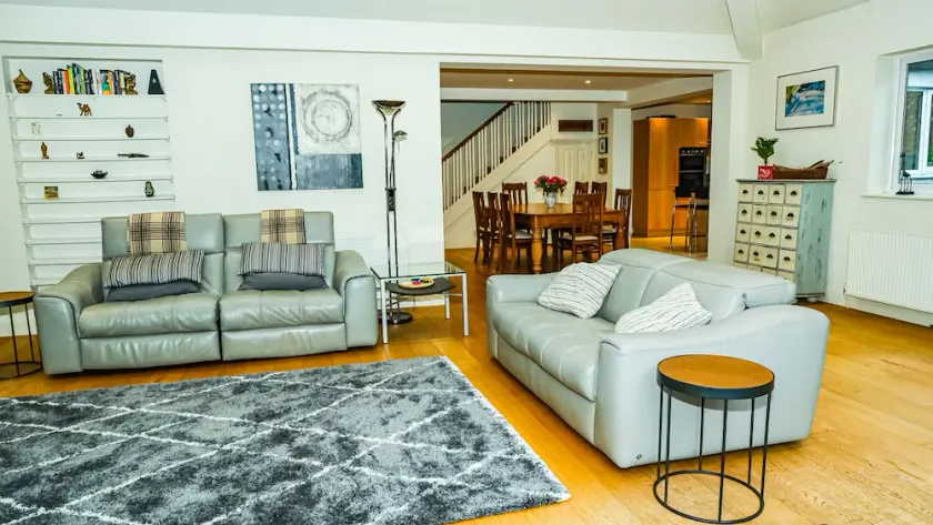 Large open plan villa with garden near the Thames - Image 1