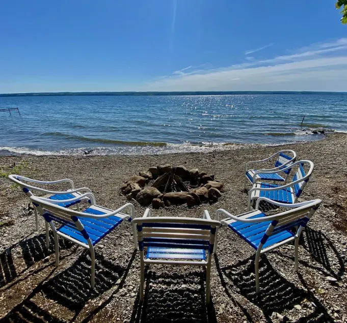 NEW Dock with large platform.  Bring the boat!  Lakefront Farmhouse.   - Image 1