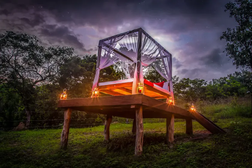 Lake Front Glamping Suite with a Bush Bathtub - Image 1