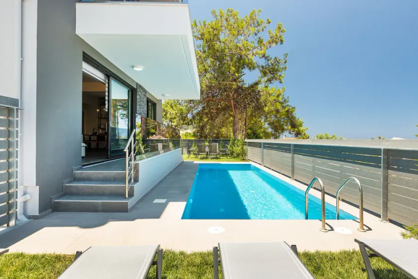 Nisos Villa, Pool & Heated SpaWhirlpool, Walking to Beach, Car Free holiday - Image 1