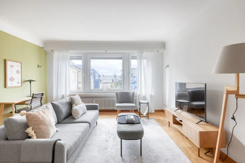 Sleek Limpertsberg 2BR w/ Balcony, nr Bus Station, by Blueground - Image 1