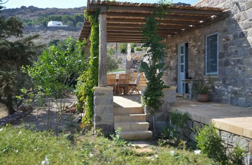 Traditional Stone House with the best location in Patmos – The Farm  House - Image 1
