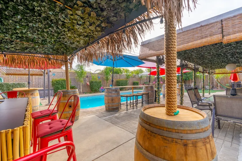YouTube:TropicalParadiseFresno.Pool/Grill/Outdoor Cinema/OutdoorHeaters.PetFrien - Image 1