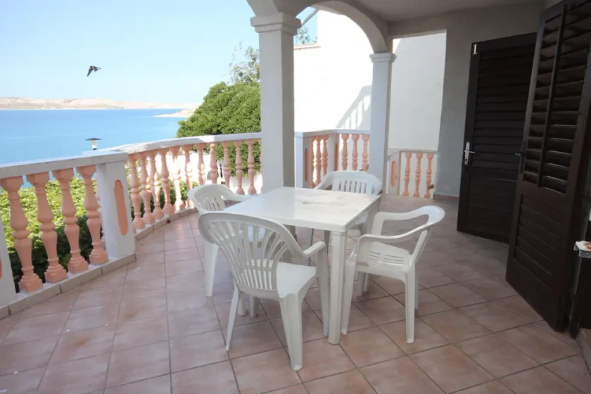 Apartamento-estudio con terraza y vista al mar Zubovici, Pag (AS-6394-a) - Image 1