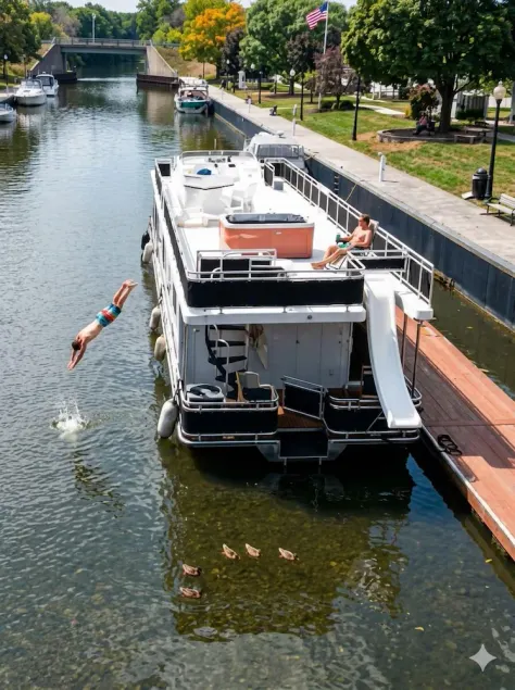 Péniche à l'embouchure du lac Seneca! - Image 1