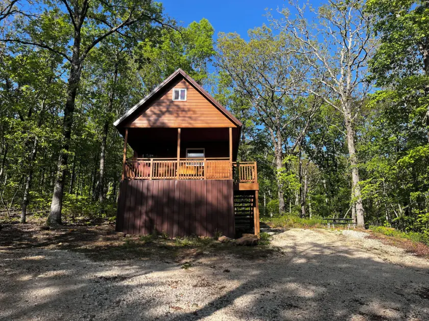 Cowboy Cabin is nestled in a little woodland village – playground, pond and more - Image 1
