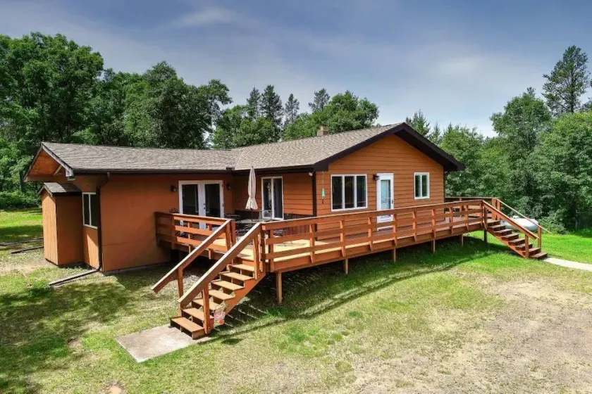 Ole's Outpost Cabin Wascott/Minong on UTV/Snowmobile Trail & Near Boat Landings! - Image 1