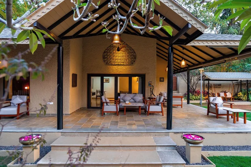 ELIVAAS Signature Lush Villa 6BHK Pet-Friendly Villa with Pool, Jacuzzi, Gazebo & Garden - Image 1
