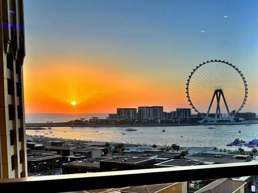 Grande aprt Dubaï Jbr plage à pied vue mer et roue - Image 1