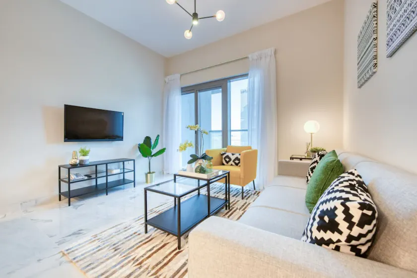 Distance Away From Expo City Dubai 1BR Unit, MAG 510, Madinat Al Mataar by Deluxe Holiday Homes - Image 1