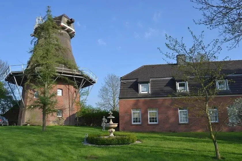 Historische Mühle: Ferienwohnung Daike mit Flussblick und Garten - Image 1