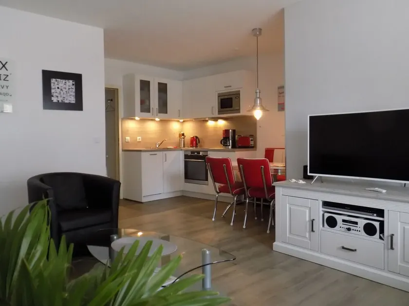 Moderne Strandwohnung in der 1. Reihe, 12 qm SW-Balkon, Schwimmbad, Sauna, WLAN - Image 1