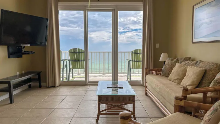 Inviting Gulf front condo In Perdido Key with waterfront pool and hot tub and oceanfront balcony - Image 1