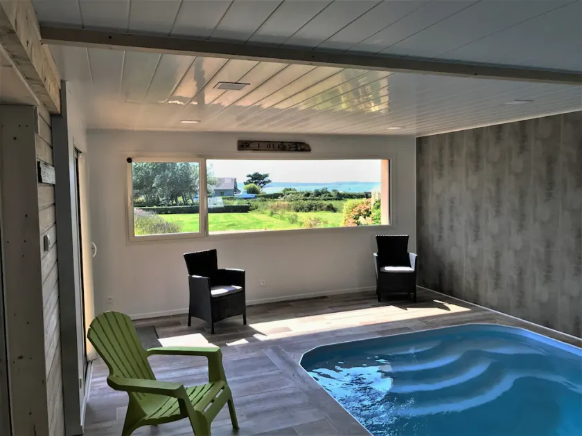 Traumhafter MEERBLICK Privater Hallenbad 29°  Fussstrand 300 m - Image 1