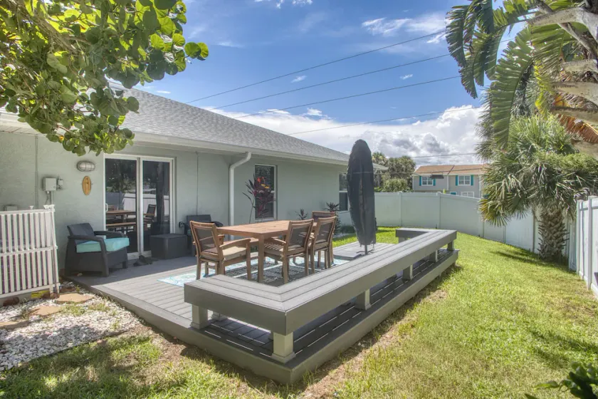 Modern Home Across from Beach 32 w 1-car Garage ~ Large fenced yard with deck - Image 1